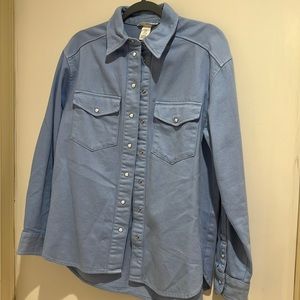 Blue pull on/shirt